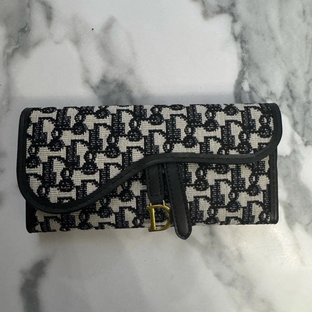 Black and White Designer Women's Clutch inspired luxury wallet